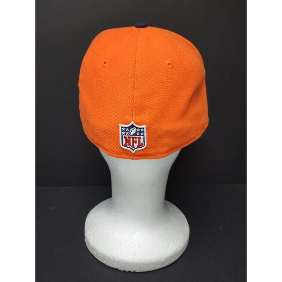 Denver Broncos New Era Fitted Hat Cap Orange Size 6 7/8 - Picture 4 of 9